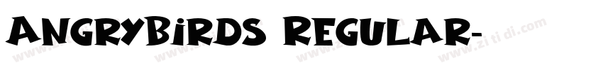 AngryBirds Regular字体转换